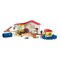 Schleich Farm World: Pet Hotel - 54 Piece Animal Playset, Baby Pet Hotel w/ Caretaker Figurine, Dog, Cat, Bunny & Accessories, Toy House, Kids Ages 3+